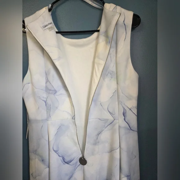 NWT Calvin Klein A Line Scuba Sleeveless Dress - Picture 5 of 11